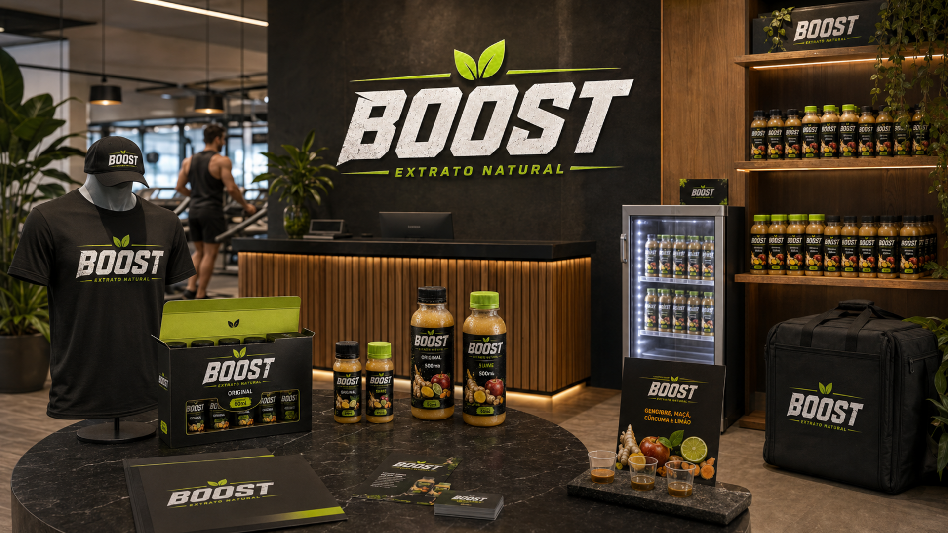 Ecossistema completo da identidade Boost